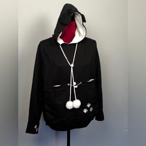 Hoodie with a pocket for your small dog- size xl bit fits like a medium